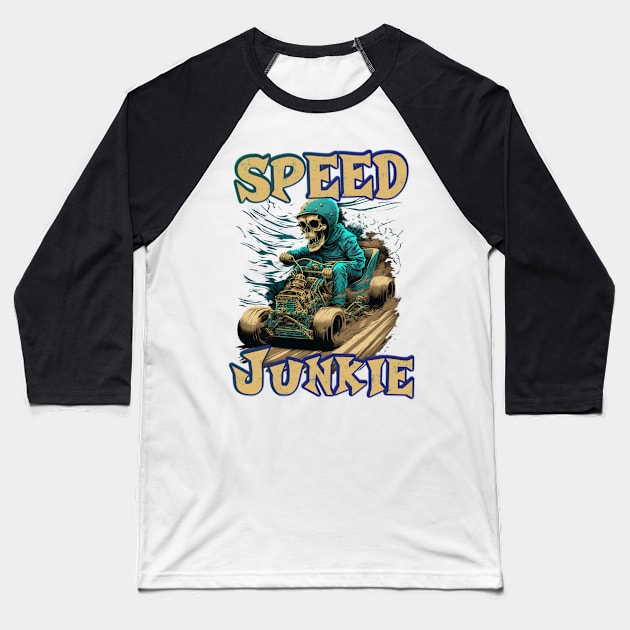 Speed Junkie Baseball T-Shirt by pxdg